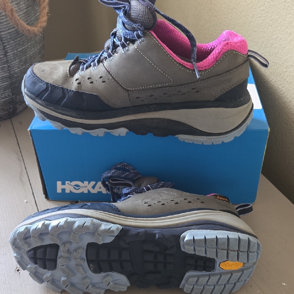 Hoka Women's Stinson ATR 4. Grey,Navy And Pink Size 8